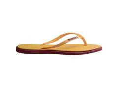 Chinelo Havaianas Slim Point Amaranto/Amarelo Caja - 2