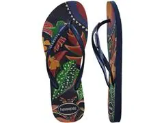 Chinelo Havaianas Slim Tropical Marinho/Marinho - 4