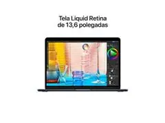 MacBook Air Apple 13.6" CPU 8 Núcleos GPU 10 Núcleos 24GB SSD 512GB MN - 2
