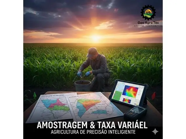 Amostra solo georreferenciada mapas recomendação prescrição