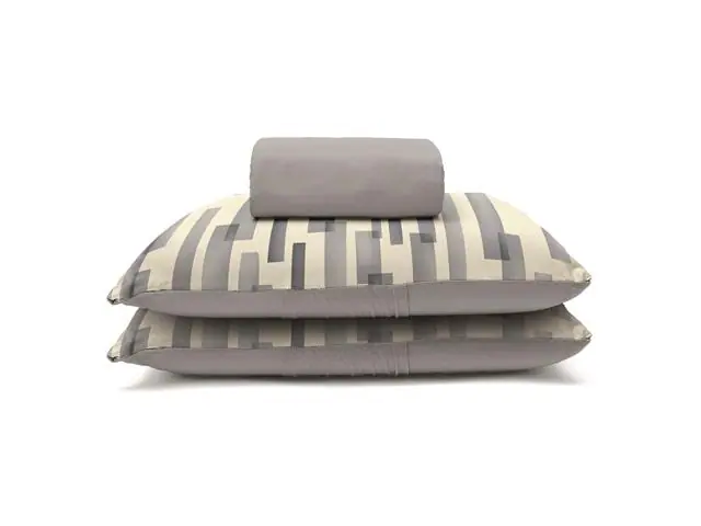 Jogo Cama Casal Basic Rolinho Est.Natan Grafite 3pc