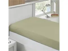 Lencol Queen Basic Rolinho Malha Liso 278 Verde Musgo 1pc - 0