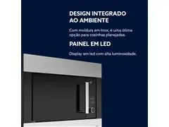 Forno Micro-ondas de Embutir 23L Oster Black Inox 220V - 6