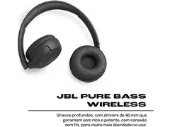 Fone de ouvido com Bluetooth JBLT530BTBLKBR (preto) - 1