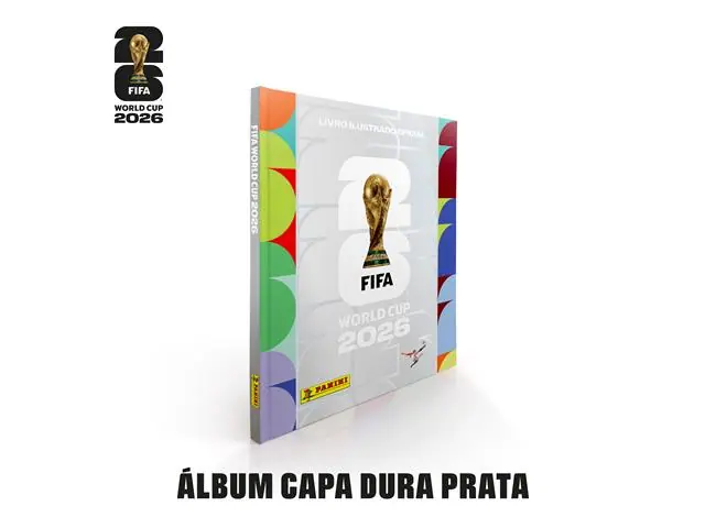 Álbum Capa Dura Prata Copa do Mundo 2026 Oficial
