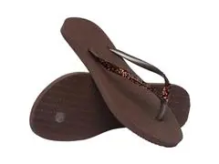 Chinelo Havaianas Slim Glitter Ii Café Tam 41-42 - 3