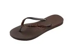 Chinelo Havaianas Slim Glitter Ii Café Tam 41-42 - 5