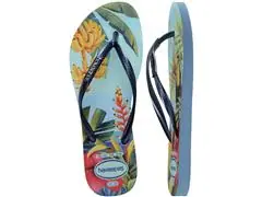 Chinelo Havaianas Slim Tropical Azul/Azul Tam 35-36 - 4