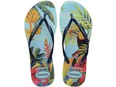 Chinelo Havaianas Slim Tropical Azul/Azul Tam 37-38 - 0