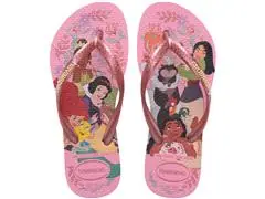 Chinelo Havaianas Kids Slim Princess Rosa/Rosa Taam 27-28