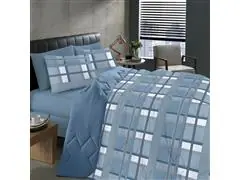Jogo de Cama Solteiro Buettner Sonata Color Cinza 2 Peças