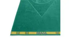 Toalha de Praia Buettner Bandeira Brasil Ouro 70x140 cm 1 Peça - 1