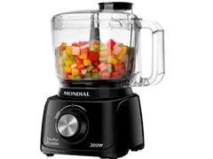 Mini Processador Mondial MP-16-B Turbo Pratic Preto 300W 110V - 0