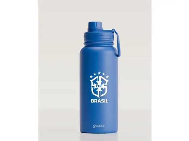 Garrafa Termica Gocase Azul Brasil Copa 950ml