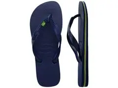 Chinelo Havaianas Brasil Marinho Tam 39-40 - 4