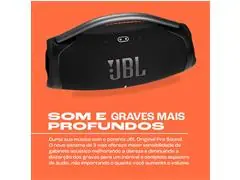 Caixa de som portátil com Bluetooth  Preta - 1