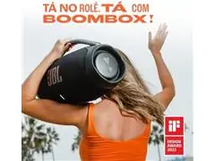 Caixa de som portátil com Bluetooth  Preta - 8