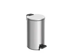 Lixeira com Pedal Tramontina Loop em Aço Inox com Balde Interno 5 L - 0