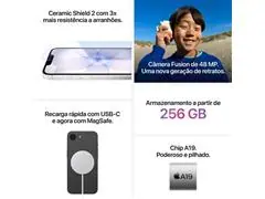 Apple iPhone 17e 512GB Preto 5G Tela 6,1" Câm. Traseira 48MP - 5