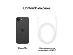Apple iPhone 17e 512GB Preto 5G Tela 6,1" Câm. Traseira 48MP - 7
