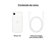 Apple iPhone 17e 512GB Branco 5G Tela 6,1" Câm. Traseira 48MP - 7
