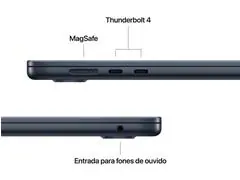 MacBook Air 15” M5 16GB RAM 512GB SSD Meia Noite (Midnight) - 3