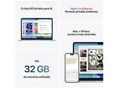 MacBook Air 15” M5 16GB RAM 1TB SSD Meia Noite (Midnight) - 4
