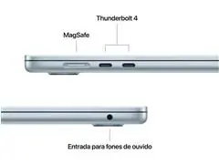 MacBook Air 15” M5 16GB RAM 512GB SSD Azul Escuro (Space Blue) - 3