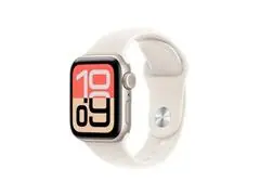 Apple Watch SE 3 44mm Alumínio Prata Pulseira Esportiva Branca