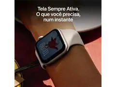 Apple Watch SE 3 40mm Alumínio Prata Pulseira Esportiva Branca - 4
