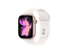 Apple Watch Series 11 46mm Alumínio Rosa Pulseira Esportiva Rosa - 0
