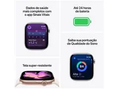 Apple Watch Series 11 46mm Alumínio Rosa Pulseira Esportiva Rosa - 2