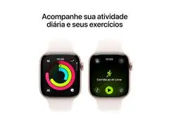 Apple Watch Series 11 46mm Alumínio Rosa Pulseira Esportiva Rosa - 3