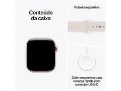Apple Watch Series 11 46mm Alumínio Rosa Pulseira Esportiva Rosa - 7