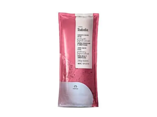 Refil Sabonete em Gel Natura TodoDia Amora Vermelha e Jabuticaba 300ML