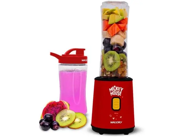 Liquidificador Mallory Mickey Mouse Copo Portátil 110V