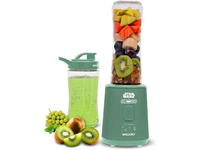 Liquidificador Mallory Grogu Copo Portátil Inox 220V