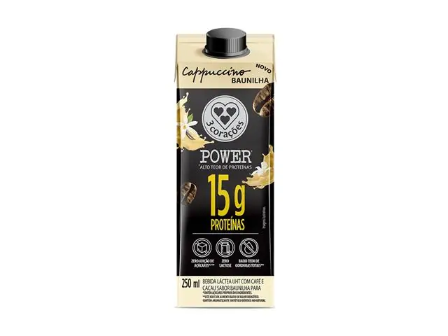 Bebida Láctea Cappuccino Baunilha Zero Lactose 15g Power 12x250ml