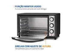 Forno Elétrico Mondial Family II 42L Preto 1600W 110V - 5