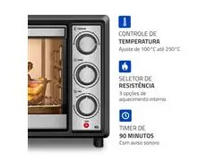 Forno Elétrico Mondial Family II 42L Preto 1600W 220V - 4