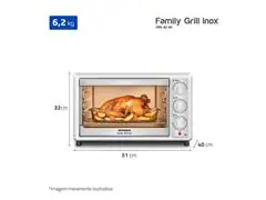 Forno Elétrico Mondial Family II 42L Branco 1600W 110V - 7