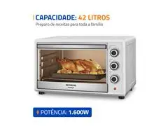 Forno Elétrico Mondial Family II 42L Branco/Inox 1600W 110V - 1
