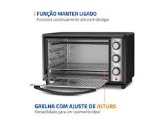 Forno Elétrico Mondial Family Grill 48L Preto/Inox 1800W 110V - 5
