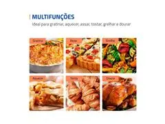 Forno Elétrico Mondial Family Grill 48L Branco/Inox 1800W 110V - 2