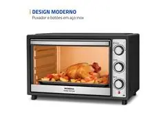 Forno Elétrico Mondial Family Grill 52L Preto/Inox 2000W 220V - 5