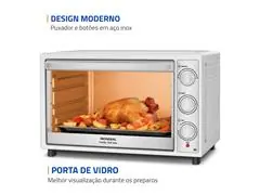 Forno Elétrico Mondial Family Grill 52L Branco/Inox 2000W 220V - 5