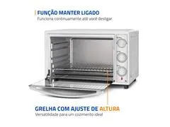 Forno Elétrico Mondial Family Grill 52L Branco/Inox 2000W 220V - 6