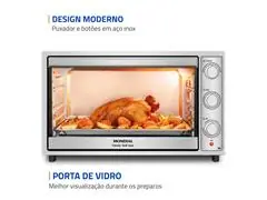 Forno Elétrico Mondial Family Grill 60L Branco/Inox 2000W 220V - 6