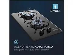 Cooktop a Gás Mondial 2 Bocas Preto Bivolt - 4