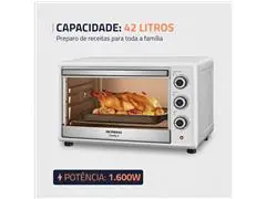 Forno Elétrico Mondial Family II 42L Branco/Inox 1600W 220V - 2